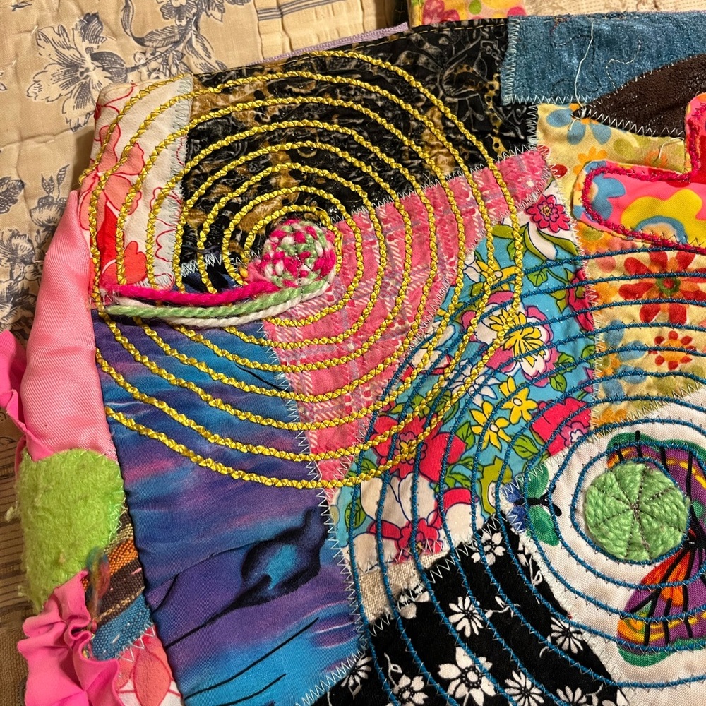 Custom made patchwork handbag - Picture 7 of 10
